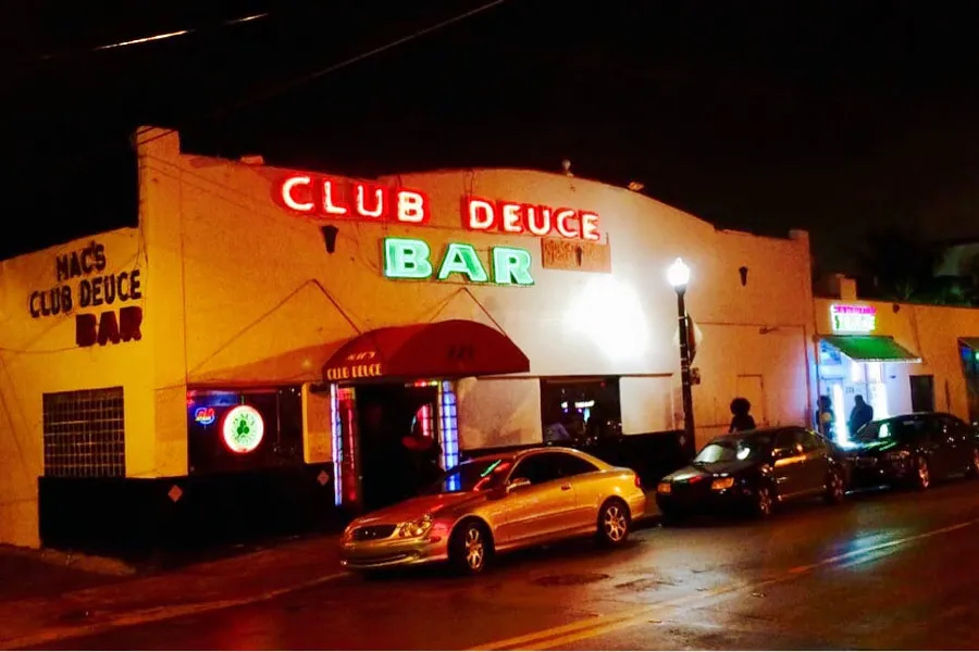 exterior of Mac's Club Deuce Bar
